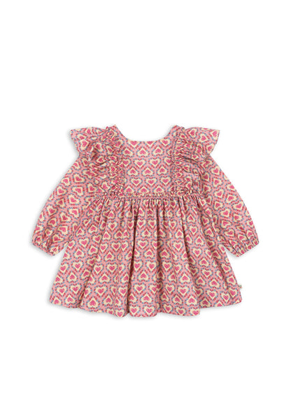 ROBE À NŒUD À MANCHES LONGUES EVIA -  Konges Sløjd