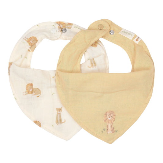 2 Bavoirs bandana - Safari Leo