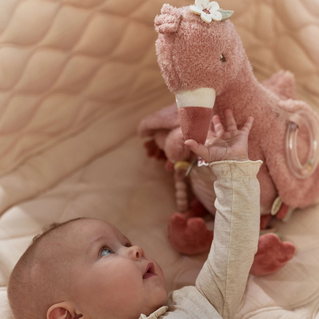 Peluche d'activités Flamant rose -Safari Friends - Little Dutch