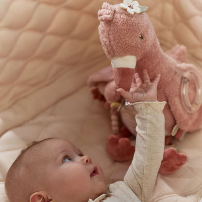 Peluche d'activités Flamant rose -Safari Friends - Little Dutch