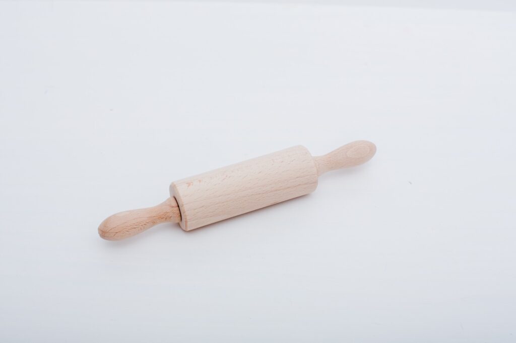 Petit rouleau à pâtisserie en bois pour jeu sensoriel- Leukmetletters