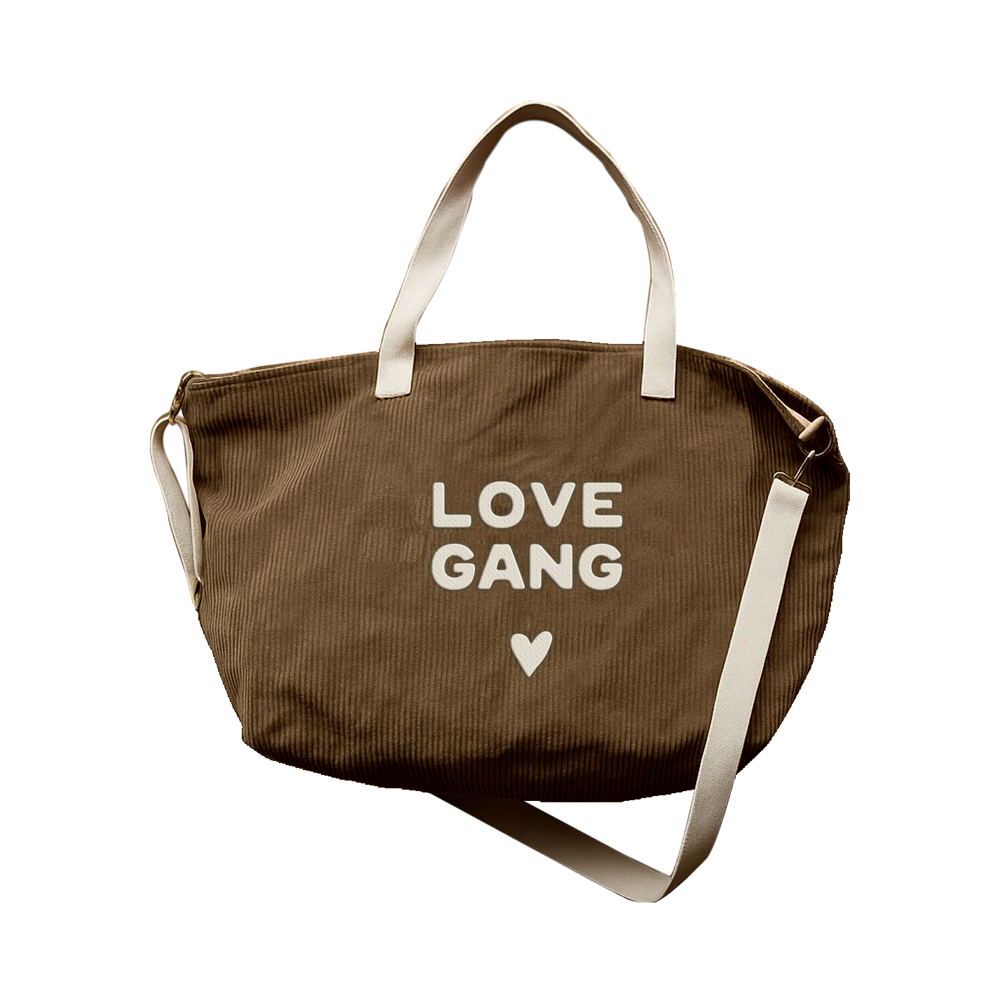 Sac XL velours #Love gang