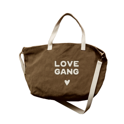 Sac XL velours #Love gang