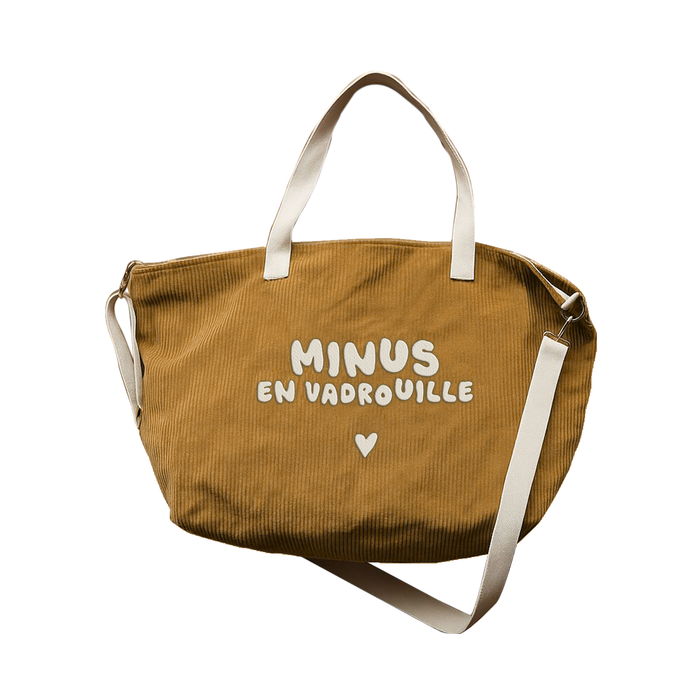 Sac XL velours #Minus en vadrouille