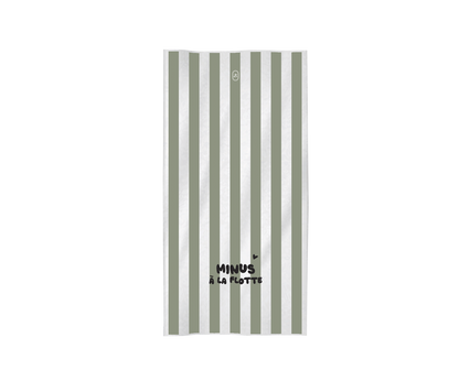Serviette Minus à la flotte #verte