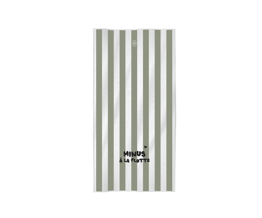 Serviette Minus à la flotte #verte