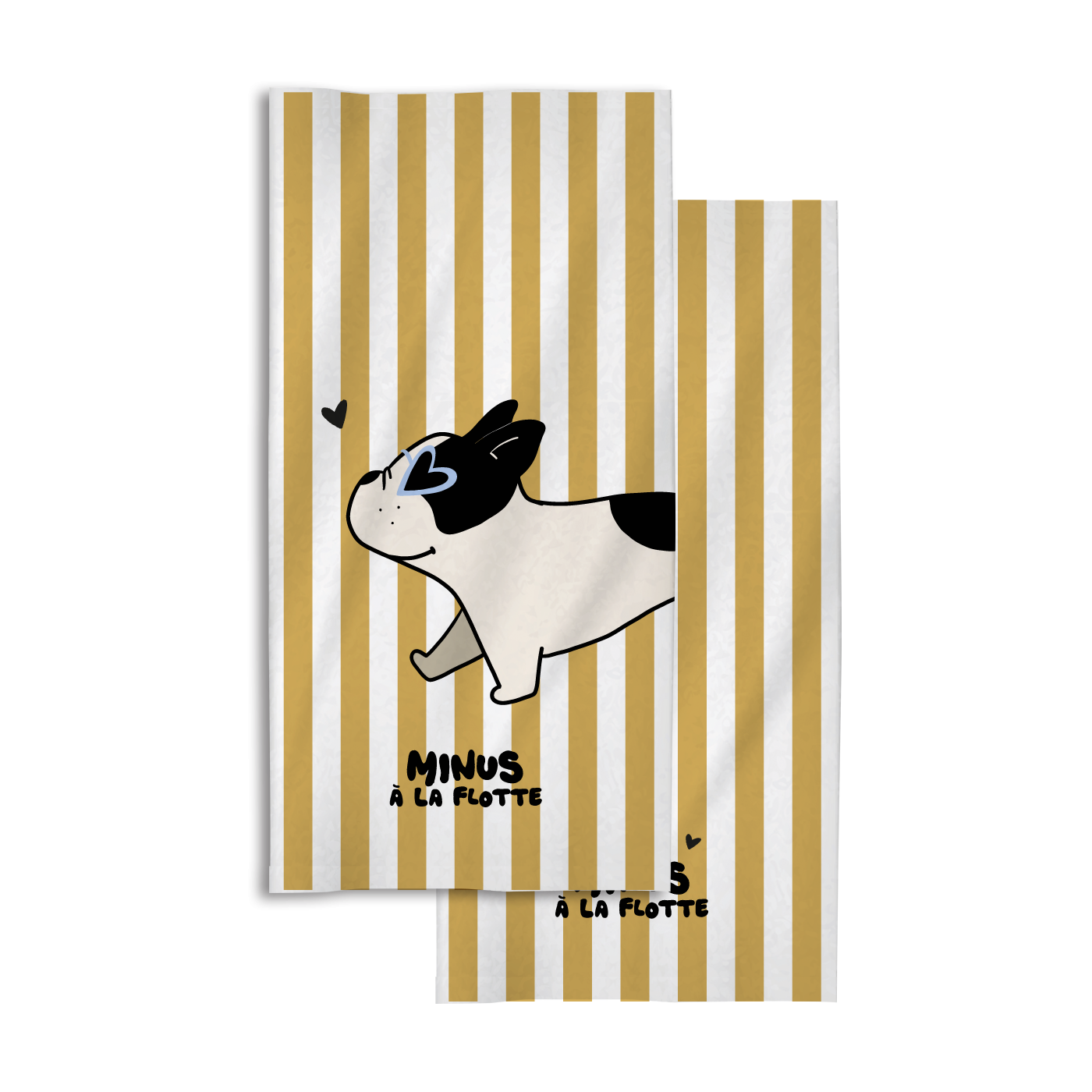 Serviette Minus à la flotte Bouledogue- Zakuw