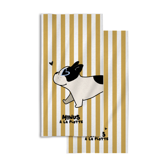Serviette Minus à la flotte Bouledogue- Zakuw