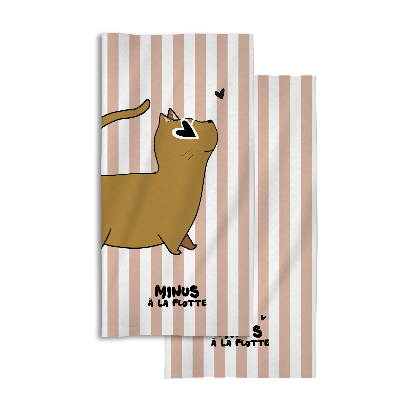 Serviette Minus à la flotte Chat - Zakuw