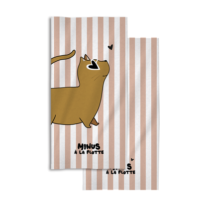 Serviette Minus à la flotte Chat - Zakuw