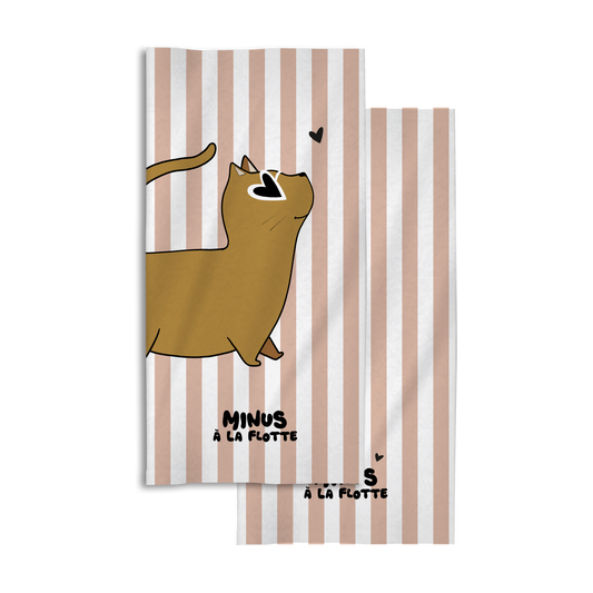 Serviette Minus à la flotte Chat - Zakuw