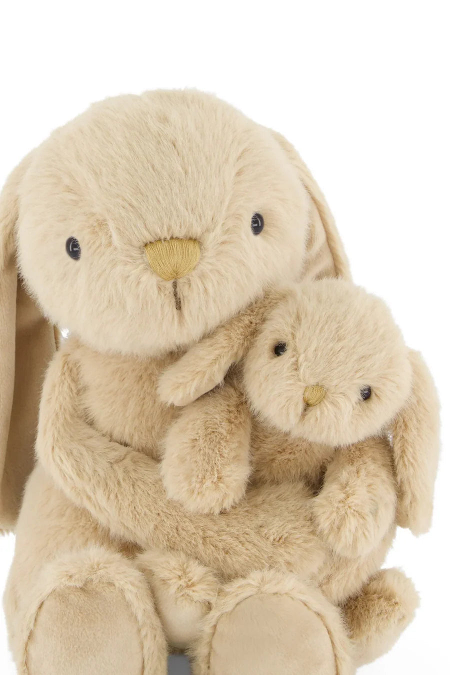 Peluche Frankie le lapin câlin et son bébé - Caramel - Snuggle Bunnies