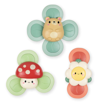 Spinner sensorielles à ventouse Woodlands – Lot de 3 – Tiger Tribe